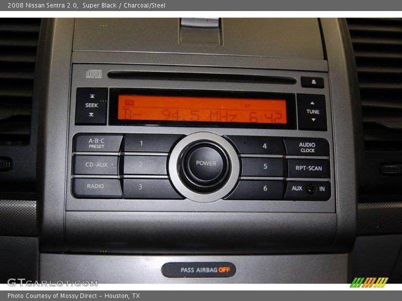 Super Black / Charcoal/Steel 2008 Nissan Sentra 2.0