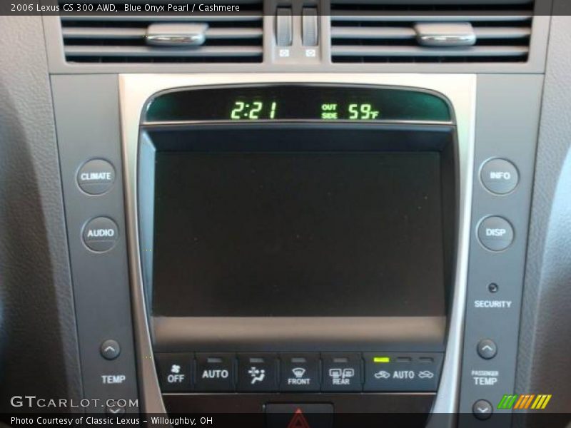 Blue Onyx Pearl / Cashmere 2006 Lexus GS 300 AWD