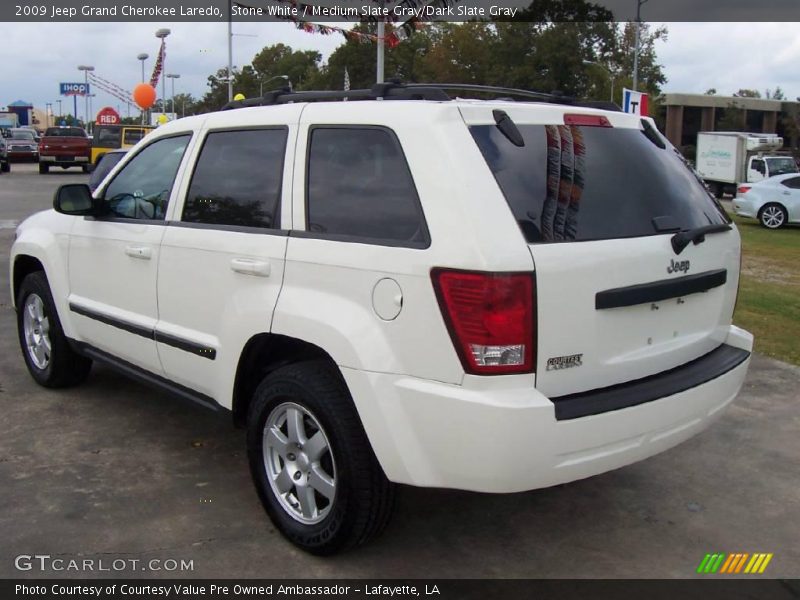 Stone White / Medium Slate Gray/Dark Slate Gray 2009 Jeep Grand Cherokee Laredo