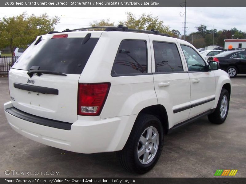 Stone White / Medium Slate Gray/Dark Slate Gray 2009 Jeep Grand Cherokee Laredo