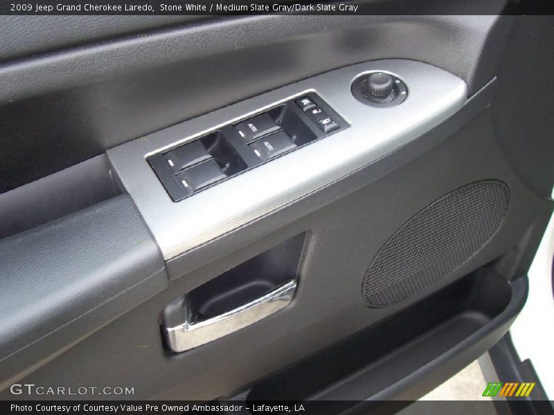 Stone White / Medium Slate Gray/Dark Slate Gray 2009 Jeep Grand Cherokee Laredo