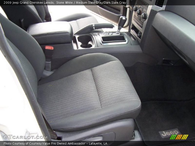 Stone White / Medium Slate Gray/Dark Slate Gray 2009 Jeep Grand Cherokee Laredo