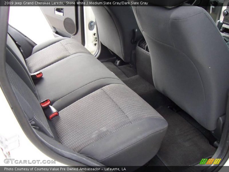 Stone White / Medium Slate Gray/Dark Slate Gray 2009 Jeep Grand Cherokee Laredo