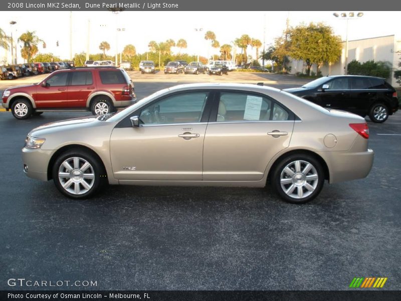 Dune Pearl Metallic / Light Stone 2008 Lincoln MKZ Sedan