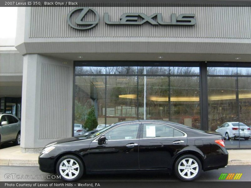 Black Onyx / Black 2007 Lexus ES 350