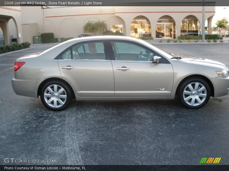 Dune Pearl Metallic / Light Stone 2008 Lincoln MKZ Sedan