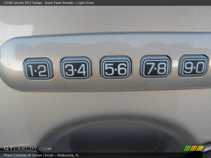 Dune Pearl Metallic / Light Stone 2008 Lincoln MKZ Sedan