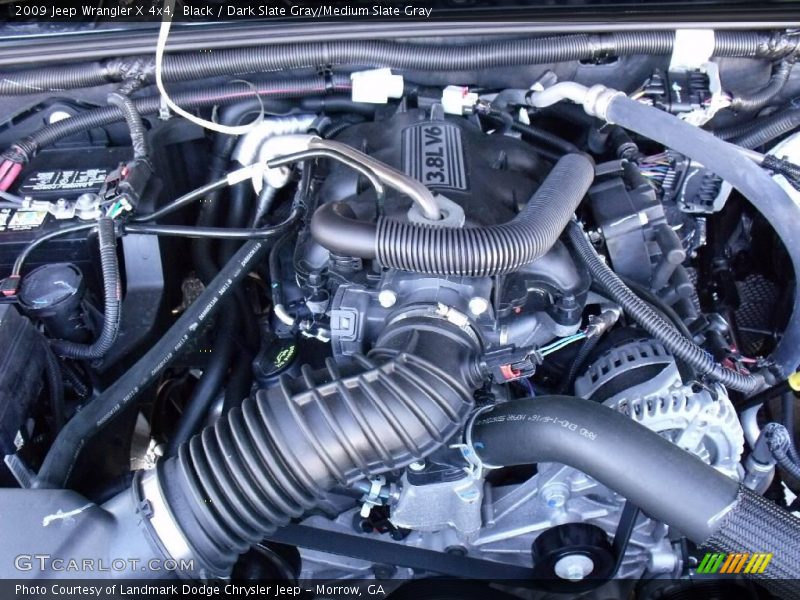 Black / Dark Slate Gray/Medium Slate Gray 2009 Jeep Wrangler X 4x4