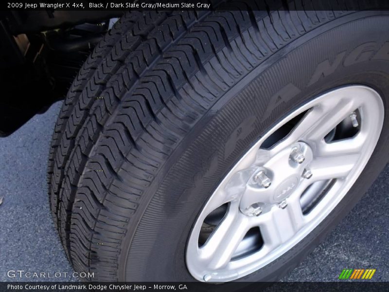 Black / Dark Slate Gray/Medium Slate Gray 2009 Jeep Wrangler X 4x4