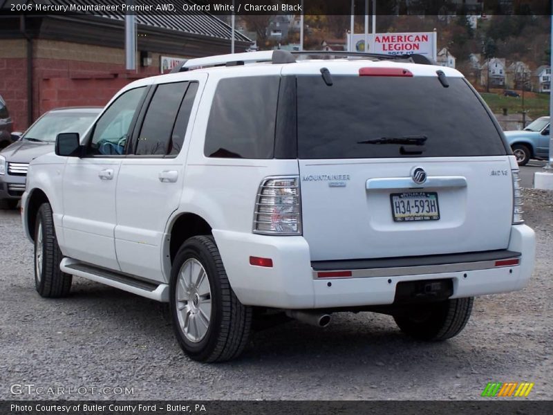 Oxford White / Charcoal Black 2006 Mercury Mountaineer Premier AWD