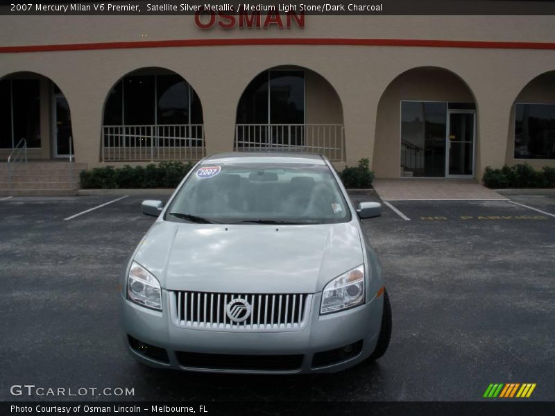 Satellite Silver Metallic / Medium Light Stone/Dark Charcoal 2007 Mercury Milan V6 Premier