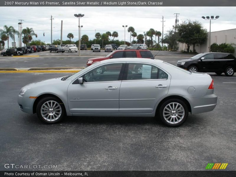 Satellite Silver Metallic / Medium Light Stone/Dark Charcoal 2007 Mercury Milan V6 Premier