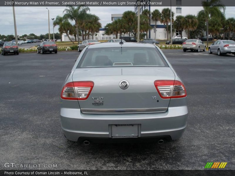 Satellite Silver Metallic / Medium Light Stone/Dark Charcoal 2007 Mercury Milan V6 Premier