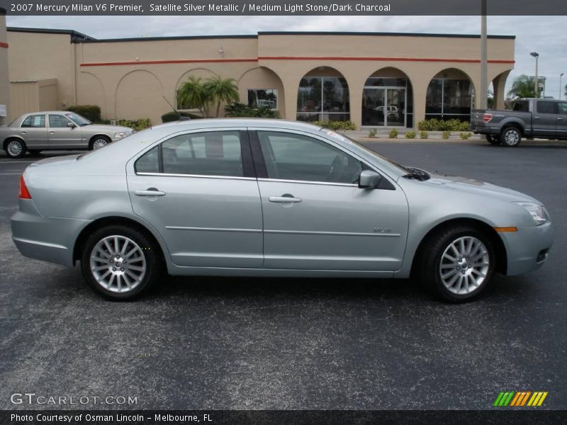 Satellite Silver Metallic / Medium Light Stone/Dark Charcoal 2007 Mercury Milan V6 Premier