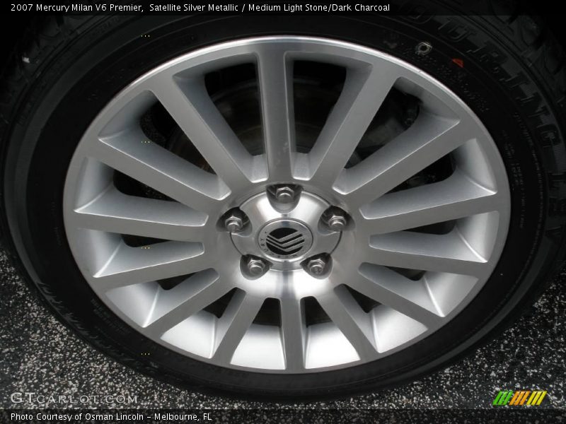 Satellite Silver Metallic / Medium Light Stone/Dark Charcoal 2007 Mercury Milan V6 Premier