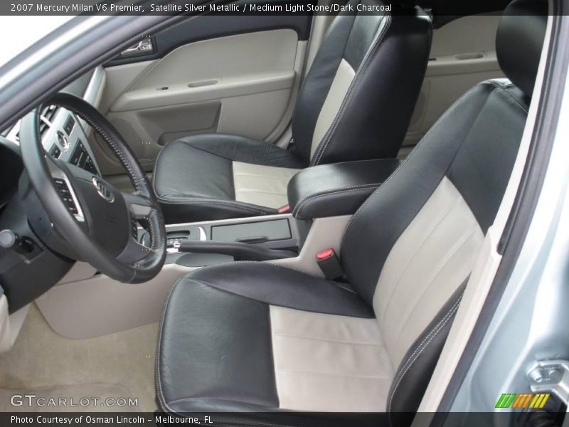Satellite Silver Metallic / Medium Light Stone/Dark Charcoal 2007 Mercury Milan V6 Premier