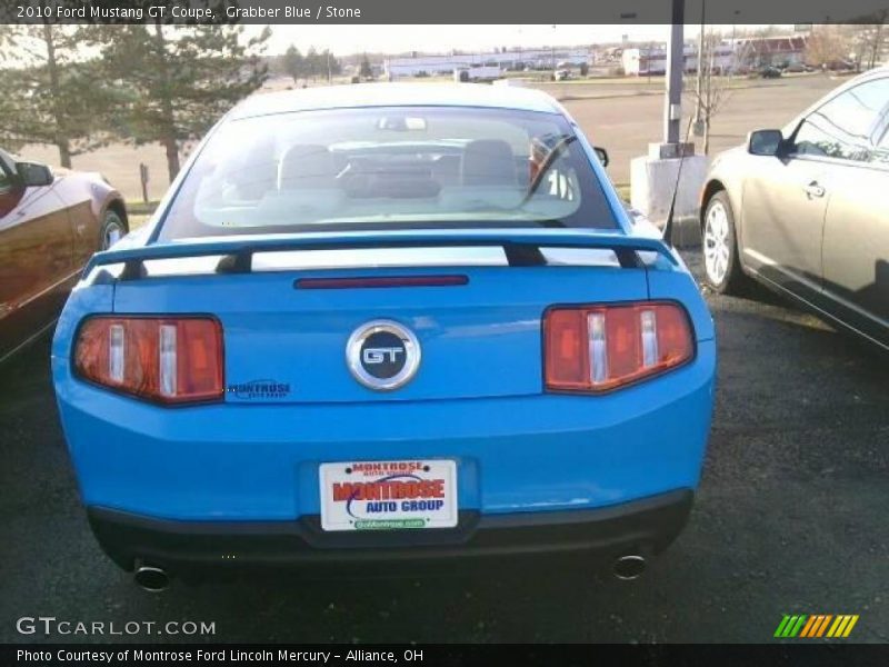 Grabber Blue / Stone 2010 Ford Mustang GT Coupe