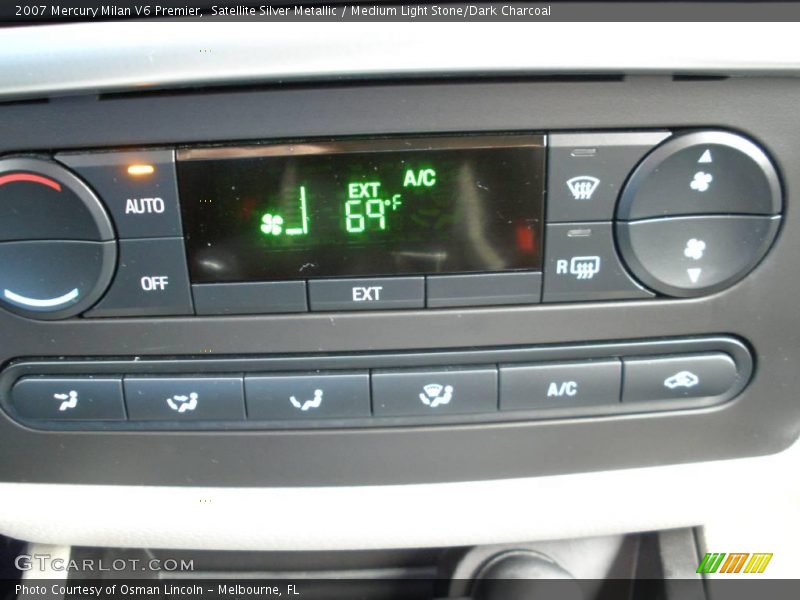 Satellite Silver Metallic / Medium Light Stone/Dark Charcoal 2007 Mercury Milan V6 Premier