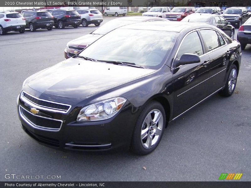 Black Granite Metallic / Ebony 2010 Chevrolet Malibu LT Sedan