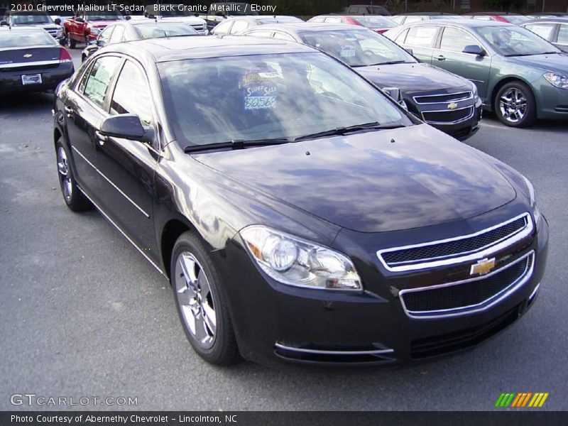 Black Granite Metallic / Ebony 2010 Chevrolet Malibu LT Sedan