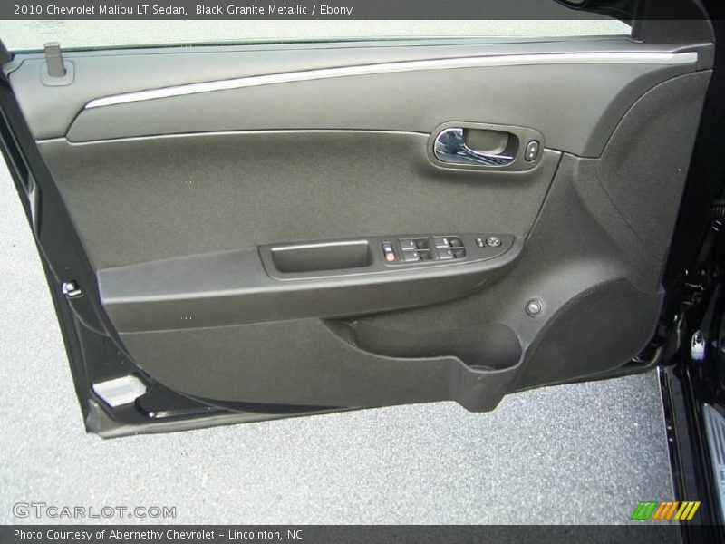 Black Granite Metallic / Ebony 2010 Chevrolet Malibu LT Sedan
