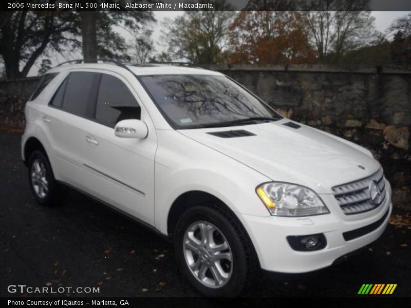 Alabaster White / Macadamia 2006 Mercedes-Benz ML 500 4Matic