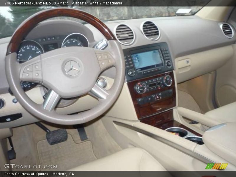 Alabaster White / Macadamia 2006 Mercedes-Benz ML 500 4Matic