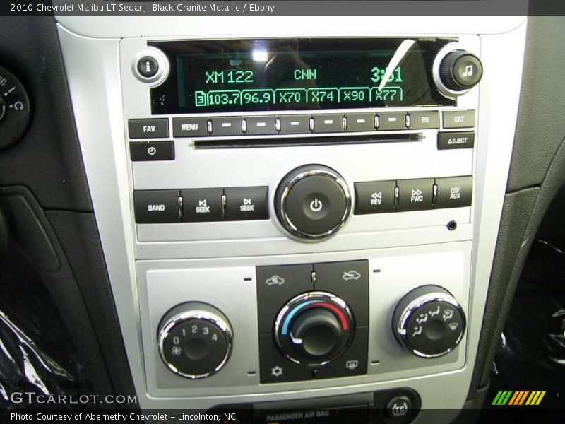 Black Granite Metallic / Ebony 2010 Chevrolet Malibu LT Sedan