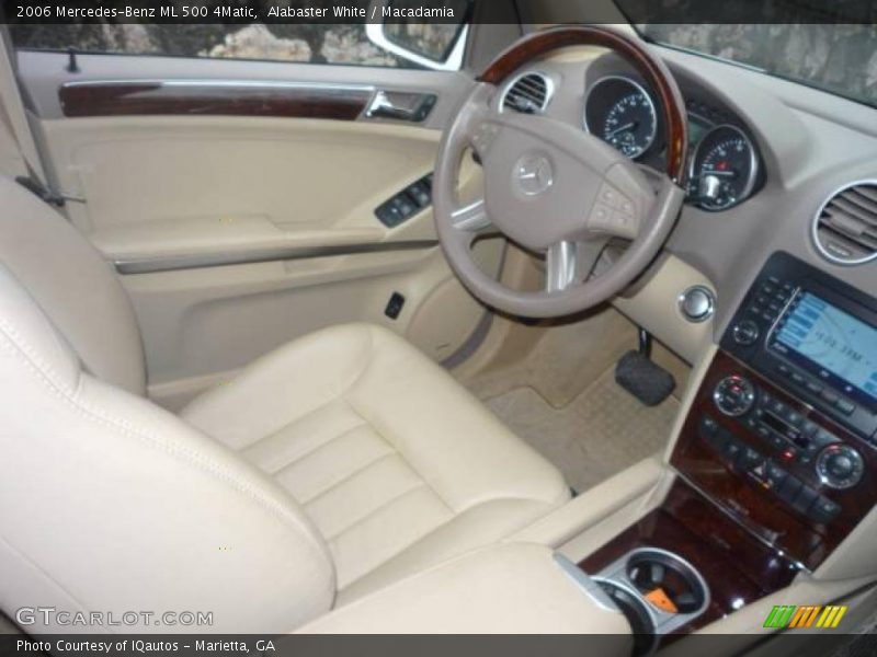 Alabaster White / Macadamia 2006 Mercedes-Benz ML 500 4Matic