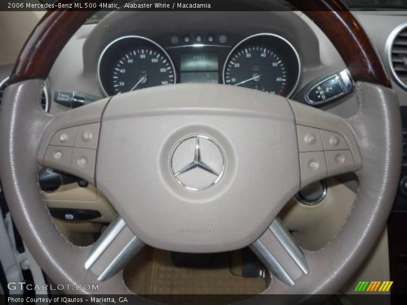 Alabaster White / Macadamia 2006 Mercedes-Benz ML 500 4Matic