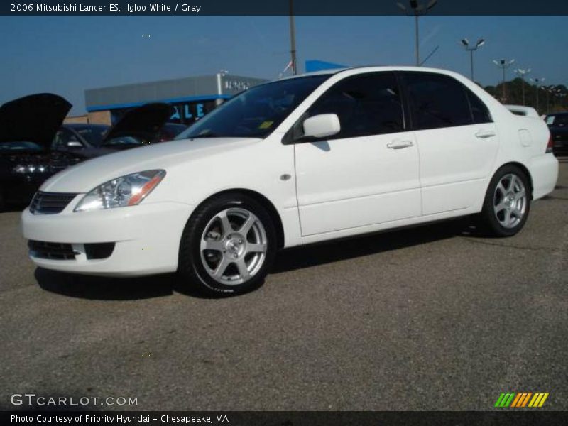 Igloo White / Gray 2006 Mitsubishi Lancer ES