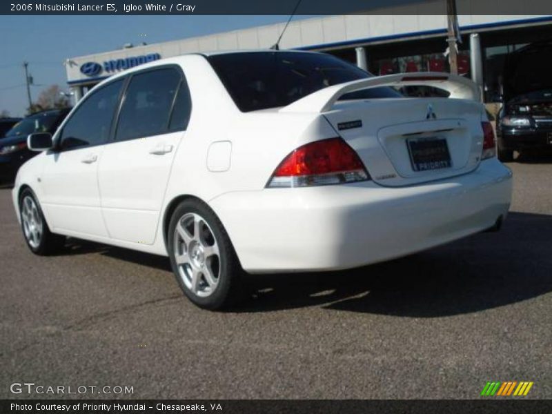 Igloo White / Gray 2006 Mitsubishi Lancer ES