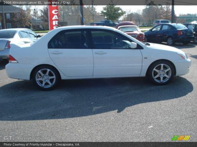 Igloo White / Gray 2006 Mitsubishi Lancer ES