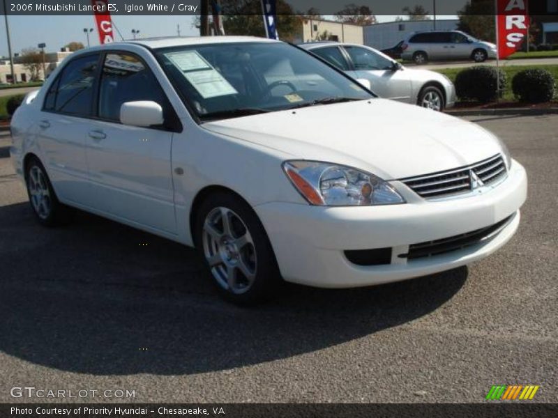Igloo White / Gray 2006 Mitsubishi Lancer ES