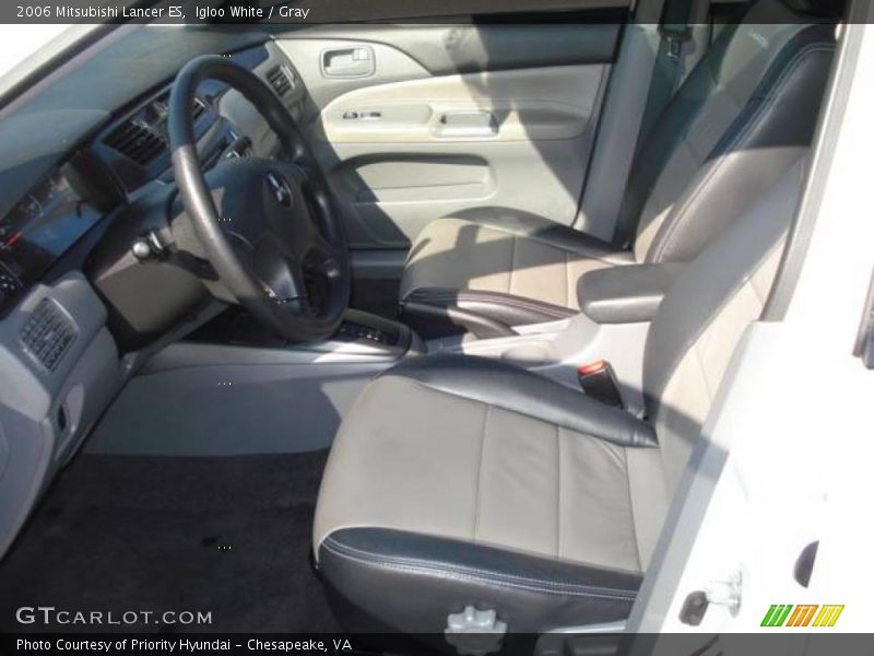 Igloo White / Gray 2006 Mitsubishi Lancer ES