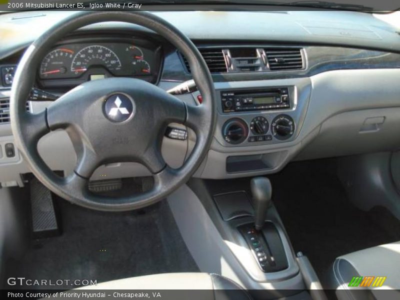 Igloo White / Gray 2006 Mitsubishi Lancer ES