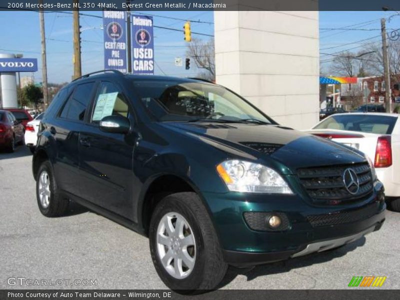 Everest Green Metallic / Macadamia 2006 Mercedes-Benz ML 350 4Matic