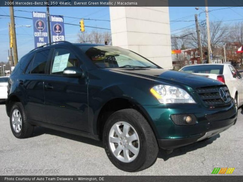 Everest Green Metallic / Macadamia 2006 Mercedes-Benz ML 350 4Matic