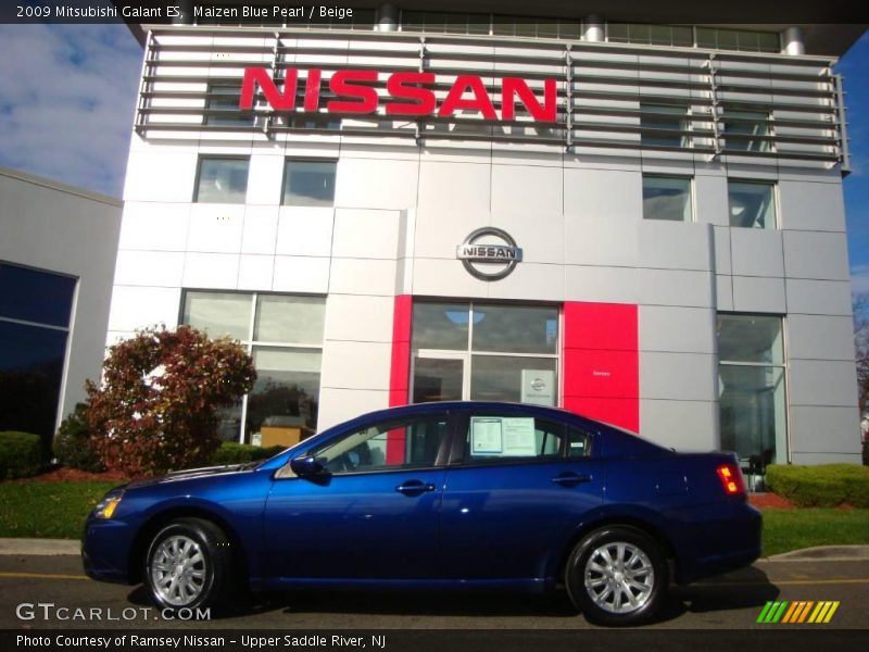 Maizen Blue Pearl / Beige 2009 Mitsubishi Galant ES