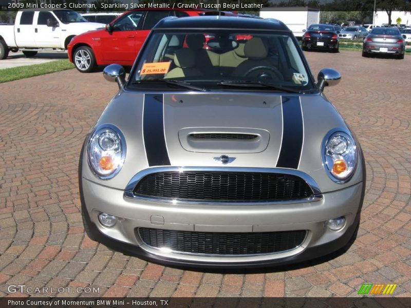 Sparkling Silver Metallic / Gravity Tuscan Beige Leather 2009 Mini Cooper S Clubman