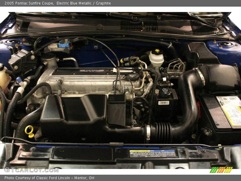 Electric Blue Metallic / Graphite 2005 Pontiac Sunfire Coupe