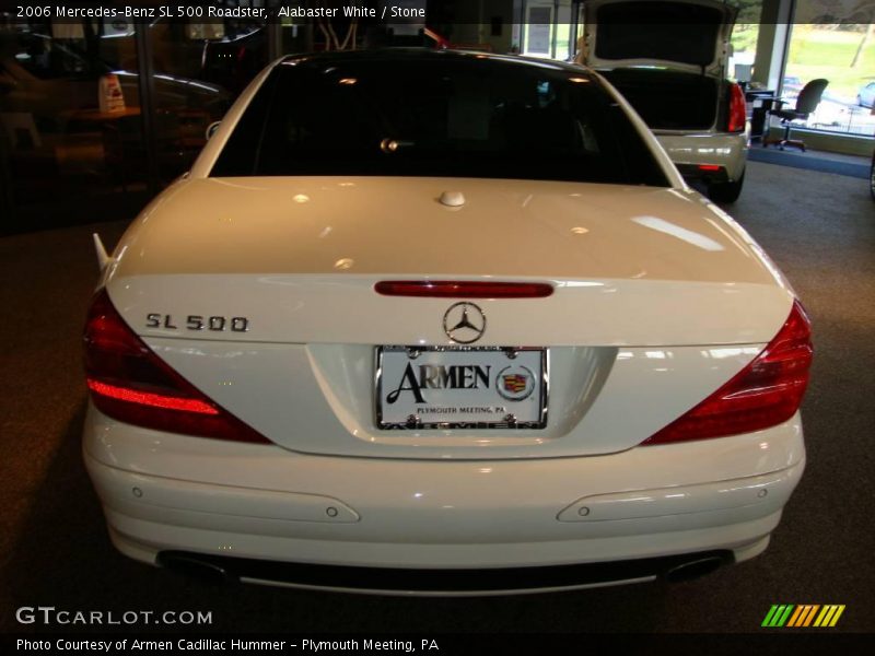 Alabaster White / Stone 2006 Mercedes-Benz SL 500 Roadster