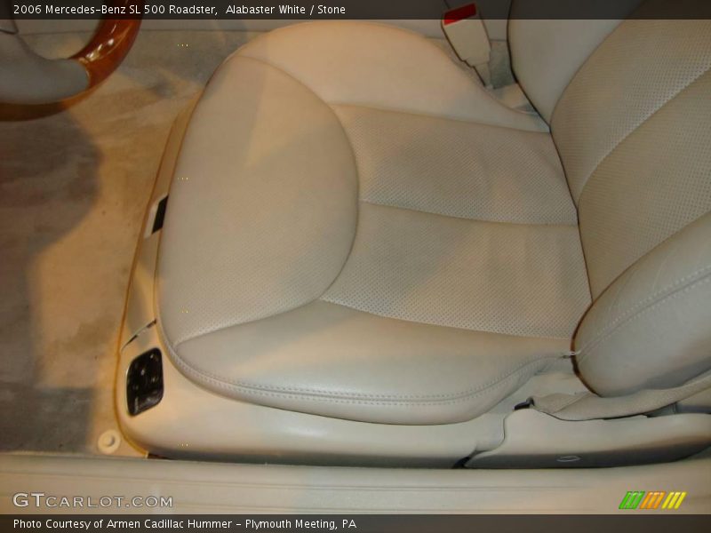 Alabaster White / Stone 2006 Mercedes-Benz SL 500 Roadster