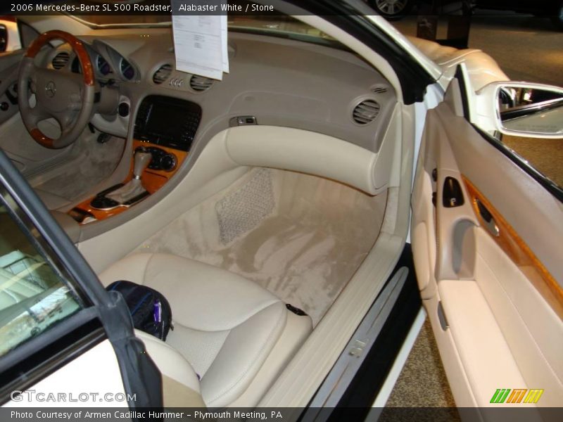Alabaster White / Stone 2006 Mercedes-Benz SL 500 Roadster