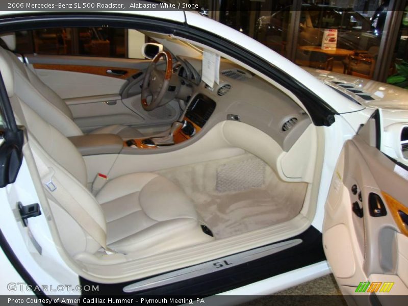 Alabaster White / Stone 2006 Mercedes-Benz SL 500 Roadster
