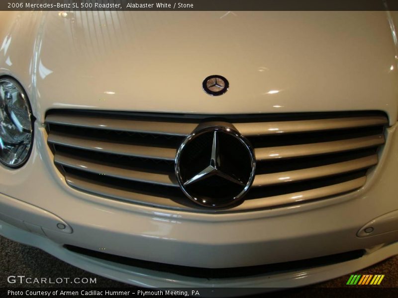 Alabaster White / Stone 2006 Mercedes-Benz SL 500 Roadster