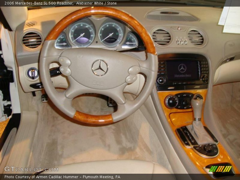 Alabaster White / Stone 2006 Mercedes-Benz SL 500 Roadster