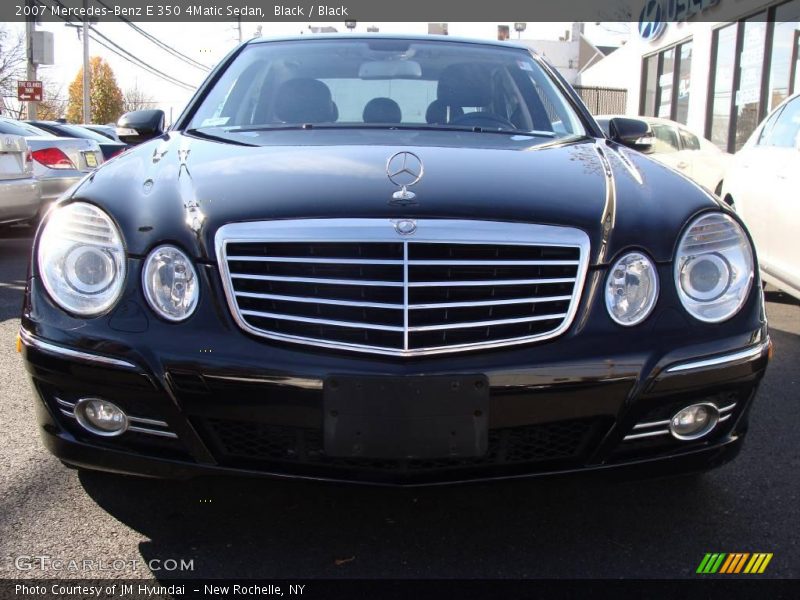 Black / Black 2007 Mercedes-Benz E 350 4Matic Sedan