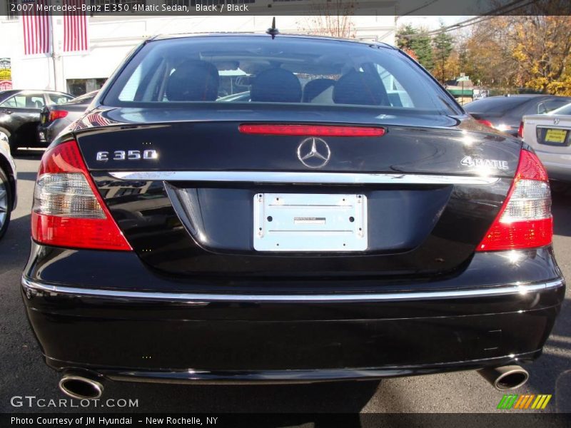 Black / Black 2007 Mercedes-Benz E 350 4Matic Sedan