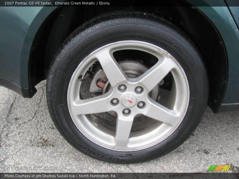 Emerald Green Metallic / Ebony 2007 Pontiac G6 V6 Sedan